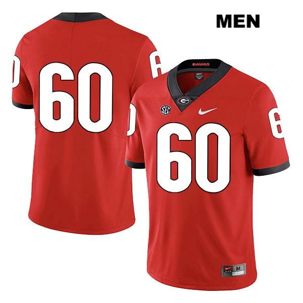 Georgia Bulldogs Men's Clay Webb #60 NCAA No Name Legend Authentic Red Nike Stitched College Football Jersey XFN3556SY